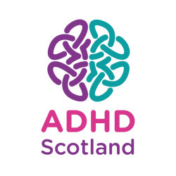 ADHD Scotland logo.