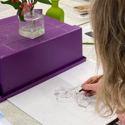 drawing a flower