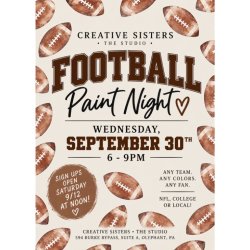 Football Paint Night
