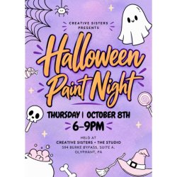 NIGHT 1, 10/8, Halloween Paint Night