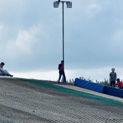 a dry ski slope