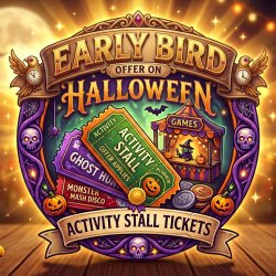 Early Bird Halloween Activity Stall Tickets – 13 for £5