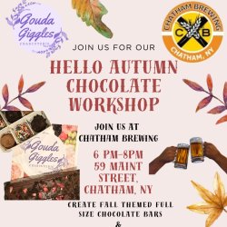 Hello Autumn Chocolate Workshop at Chatham Brewing