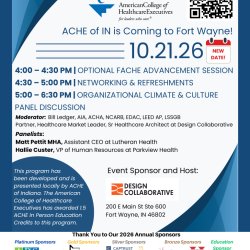 Organizational Climate and Culture + FACHE Information Session