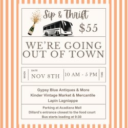 Sip & Thrift November 8th
