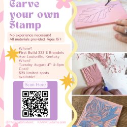 Carve your own rubber stamp