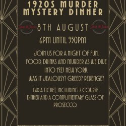 1920'2 Murder Mystery Dinner