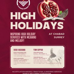 High Holiday Services with Chabad of Surrey