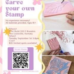 Carve your own rubber stamp