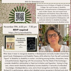 SSWR:  Recognizing Early Modern Disability from "The Fair Maid of the Exchange" to "Richard III."