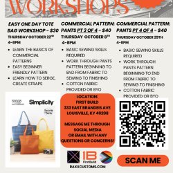 Easy One Day Tote Bag Workshop