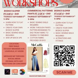 Sewing Workshop - Introduction to Body Slopers Pt 3