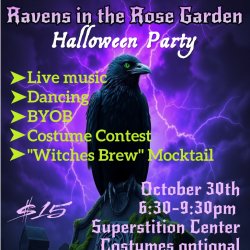 "Ravens in the Rose Garden" Halloween Dance Party