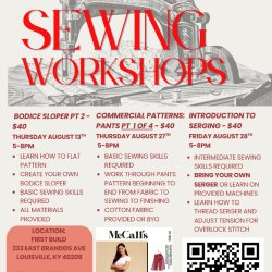 Sewing Workshop - Introduction to Body Slopers pt 2