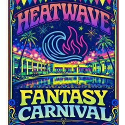 A neon tunnel with the word "HEATWAVE"