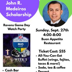 Ravens Watch Party: J. Medeiros BLS Scholarship