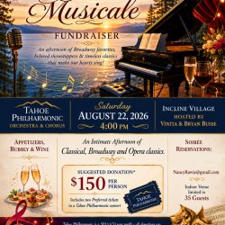 Tahoe Philharmonic soiree fundraiser aug 22 2026