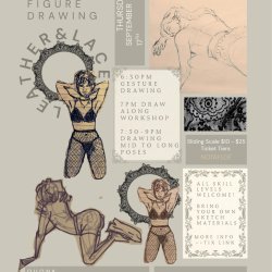 Queer figure drawing: leather & lace~