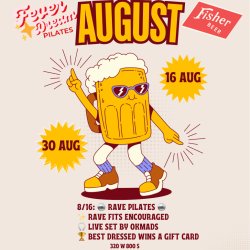 🪩 Rave Pilates 🪩 at Fisher Brewery