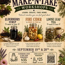 Herbal Make-N-Take Workshops at Riverdance Farms