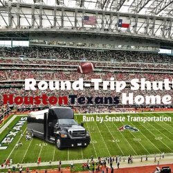 Round-Trip Shuttle to 2026🐂HOUSTON TEXANS🏈Home Games @NRG Stadium