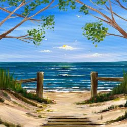 Class | Adult Paint & Sip | It's Beach Time