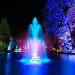 Bright Colourful Fountain