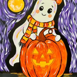 Ghostie Pumpkins Paint Party