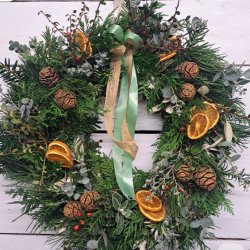 Christmas Door Wreath Workshop - with Ceramic Embellishments