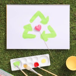 Photo of recycled art