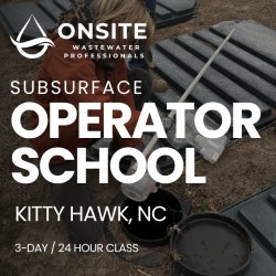 Subsurface Wastewater Operator Certification School - Outer Banks NC