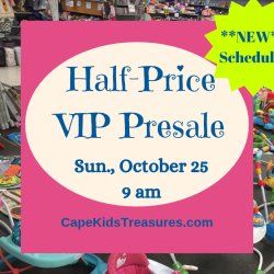 Cape Kids' Treasures Paid Half-Price VIP Presale Pass- Sunday