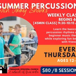 SUMMER PERCUSSION (Ages 12-14) THURSDAYS