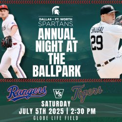 DFW Spartans Annual Tigers @ Rangers Baseball Game