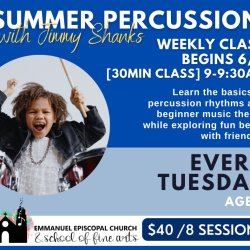SUMMER PERCUSSION (Age 6) TUESDAYS