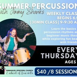 SUMMER PERCUSSION (Age 6) THURSDAYS
