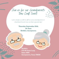 BirthCo. GT Grandparents Day Craft