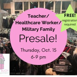 Pink Buoy Consignment Teacher/Healthcare Worker/Military Presale