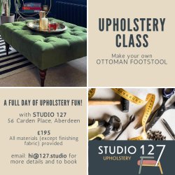Private Ottoman Footstool Class – 1 day