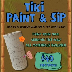 Tiki Paint & Sip with Slow Matter Studio
