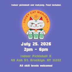 Mahjong at Indoor Pickleball X