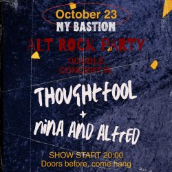 Alt Rock Party + Double Concert w. Thoughtfool + Nina and Alfred  @ Ny Bastion