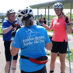 3 LRNSC roller skiers