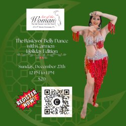Holiday Bellydance with Carmen at Art of the Women Sunday, December 27th