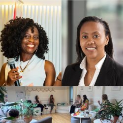 two speakers presenting at a holistic workshop