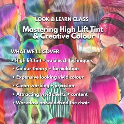 mastering high lift tint & creative colour: norman boulton x the cow's lick