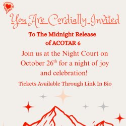 ACOTAR 6 Midnight Release