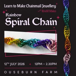 Chainmail Jewellery  - Rainbow Spiral Chain