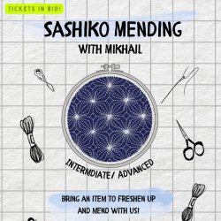 Advanced Sashiko Mending w/ Mikhail