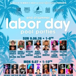 9.7 - LABOR DAY MONDAY @ LORENZO HOTEL